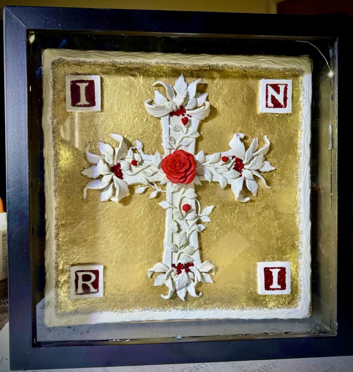 Rosicrucian Rosy Cross Bas-Relief