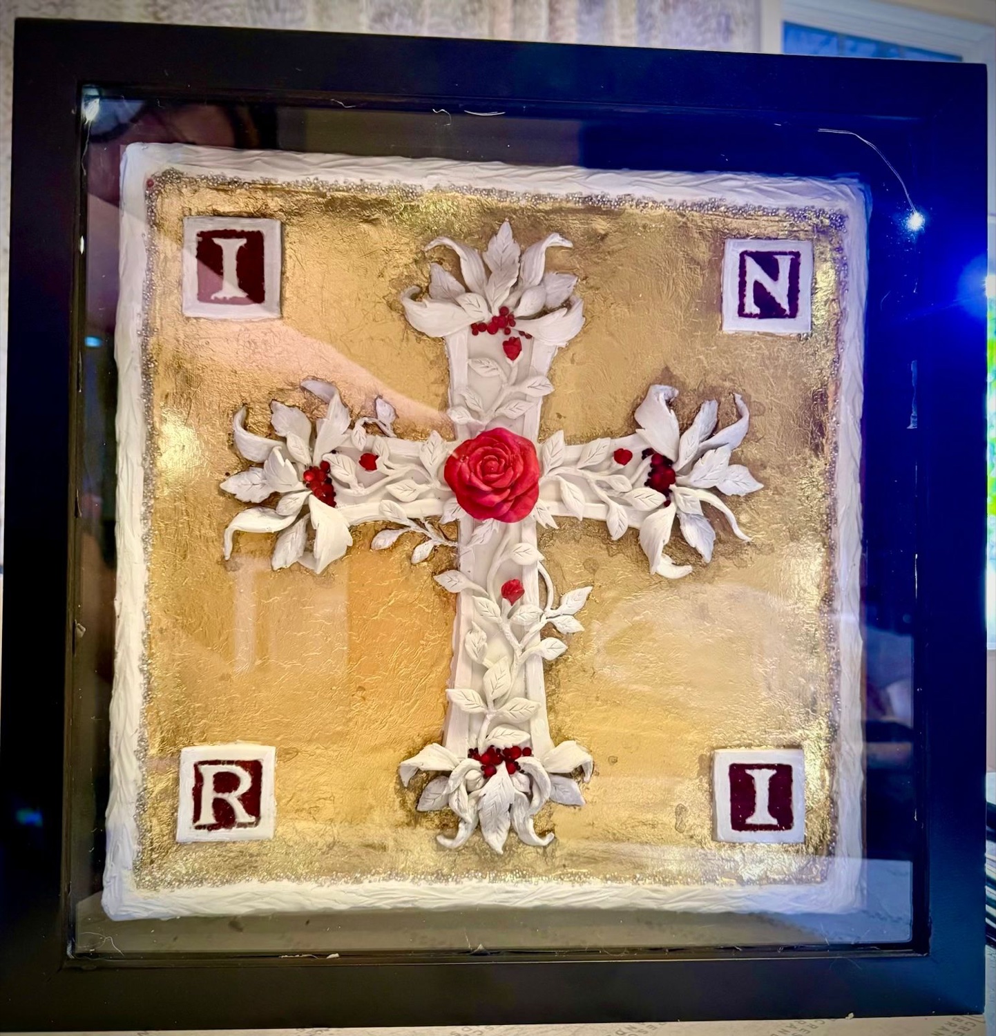 Rosicrucian Rosy Cross Bas-Relief